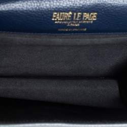 مملوكة مسبقًا حقيبة فور لو باج "باراد 19" يد علوية جلد أزرق/ رمادي