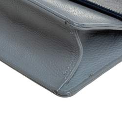 مملوكة مسبقًا حقيبة فور لو باج "باراد 19" يد علوية جلد أزرق/ رمادي