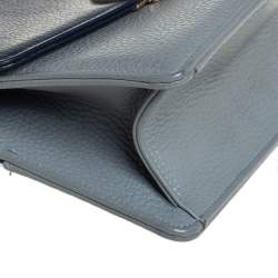 مملوكة مسبقًا حقيبة فور لو باج "باراد 19" يد علوية جلد أزرق/ رمادي