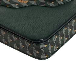 Pre Owned Fauré Le Page Green Leather Calibre 21 Top Handle Bag