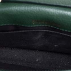 Pre Owned Fauré Le Page Green Leather Calibre 21 Top Handle Bag