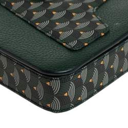 Pre Owned Fauré Le Page Green Leather Calibre 21 Top Handle Bag