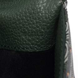 Pre Owned Faure Le Page Green Coated Canvas and Leather Parade Clutch 