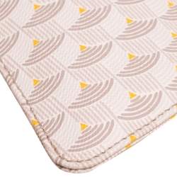 Pre Owned Faure Le Page Beige Coated Canvas Callibre Wristlet Pouch