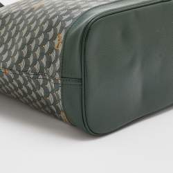 Faure Le Page Green Coated Canvas and Leather Daily Battle 37 Tote