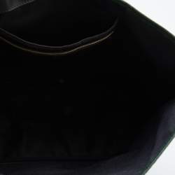 Faure Le Page Green Coated Canvas and Leather Daily Battle 37 Tote
