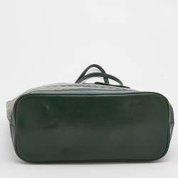 Faure Le Page Green Coated Canvas and Leather Daily Battle 37 Tote