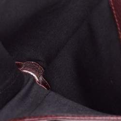 Pre Owned Faure Le Page Burgundy Coated Canvas and Leather Calibre Bifold Wallet