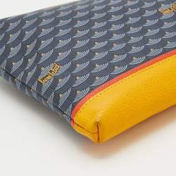 Pre Owned Faure Le Page Multicolor Coated Canvas And Leather Pochette Zip 29 Bag