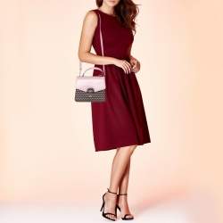 Pre Owned Faure Le Page Pink Coated Canvas And Leather Parade 23 Top Handle Bag