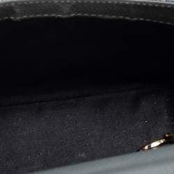 Faure Le Page Grey Coated Canvas and Leather Parade Top Handle Bag