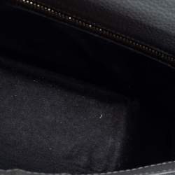 Faure Le Page Grey Coated Canvas and Leather Parade Top Handle Bag