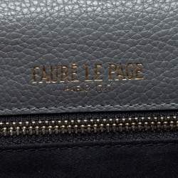 Faure Le Page Grey Coated Canvas and Leather Parade Top Handle Bag