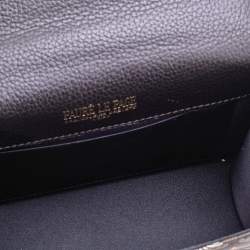 Faure Le Page Brown Coated Canvas and Leather Parade Top Handle Bag 