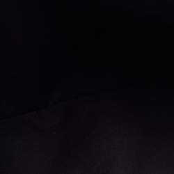 Faure Le Page Black Coated Canvas and Leather Wristlet Clutch