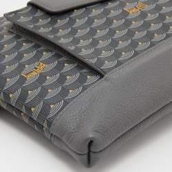 مملوكة مسبقًا حقيبة كلتش فور لو باج حمالة يد جلد و كانفاس مقوى بني و بيج 