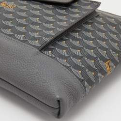 مملوكة مسبقًا حقيبة كلتش فور لو باج حمالة يد جلد و كانفاس مقوى بني و بيج 