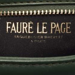 Faure Le Page Green Coated Canvas Calibre 22 Wristlet Pouch
