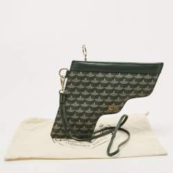 Faure Le Page Green Coated Canvas Calibre 22 Wristlet Pouch