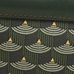 Faure Le Page Green Coated Canvas Calibre 22 Wristlet Pouch