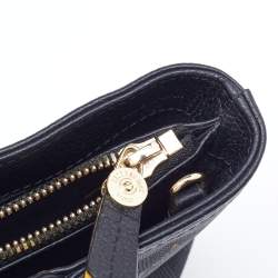 Faure Le Page Black Coated Canvas and Leather Daily Battle 19 Crossbody Bag