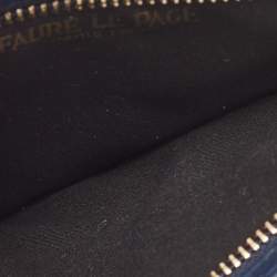 Faure Le Page Blue Coated Canvas Caliber 18 Wristlet Pouch
