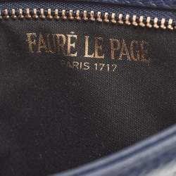 Faure Le Page Blue Coated Canvas Caliber 18 Wristlet Pouch