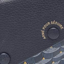 Faure Le Page Blue Coated Canvas Caliber 18 Wristlet Pouch