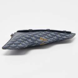 Faure Le Page Blue Coated Canvas Caliber 18 Wristlet Pouch
