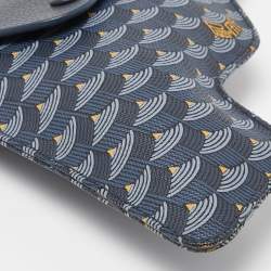 Faure Le Page Blue Coated Canvas Caliber 18 Wristlet Pouch