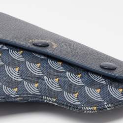 Faure Le Page Blue Coated Canvas Caliber 18 Wristlet Pouch