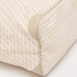 Faure Le Page Light Pink/Beige Coated Canvas and Leather Daily Battle 41 Tote