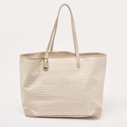 Faure Le Page Light Pink/Beige Coated Canvas and Leather Daily Battle 41 Tote