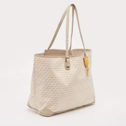 Faure Le Page Light Pink/Beige Coated Canvas and Leather Daily Battle 41 Tote