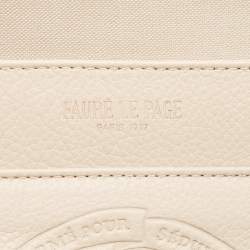 Faure Le Page Light Pink/Beige Coated Canvas and Leather Daily Battle 41 Tote