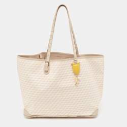 Faure Le Page Light Pink/Beige Coated Canvas and Leather Daily Battle 41 Tote