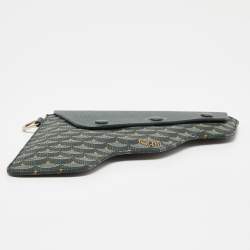 Faure Le Page Green Coated Canvas and Leather Caliber 18 Wristlet Pouch