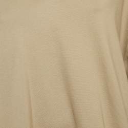 Fear of God Dark Beige Knit V-Neck Oversized T-Shirt XS