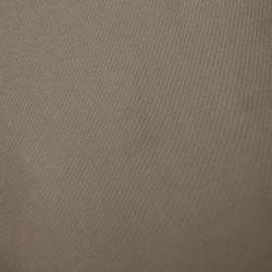 Pre Owned Fear of God Beige Logo Print Cotton Maxi Dress M