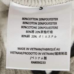 مملوكة مسبقًا Essentials Fear of God Grey Cotton Knit Fleece Lined Sweatpants S