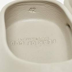 Fear of God Grey Rubber Flat Mules Size 42