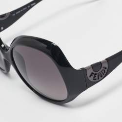 Pre Owned Fendi Black Gradient FS5143 Oversized Sunglasses