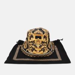 Fendi X Versace Multicolor FF Baroque Print Silk Bucket Hat