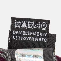 Pre Owned Fendi Burgundy Wool Knit Beanie 