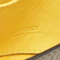 Fendi Grey Leather Nano Baguette Bag Charm