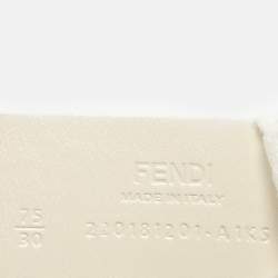 Fendi Caramel/White Leather F is Fendi Reversible Belt 75 CM