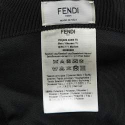 Pre Owned Fendi Tobacco Brown Zucca Pattern Canvas Baseball Cap 