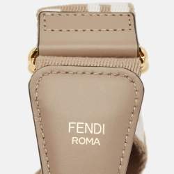 Fendi Beige Fabric and Leather FF Strap You Shoulder Bag Strap
