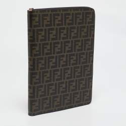 Fendi Tobacco Zucca Coated Canvas Documents Holder