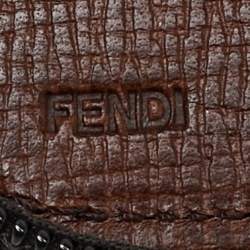 Fendi Tobacco Zucca Coated Canvas Documents Holder